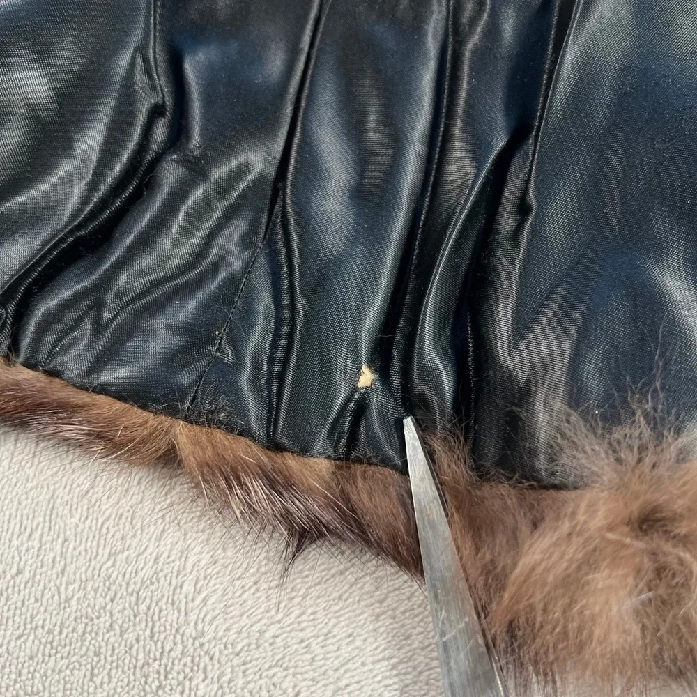Au Renard Argente Vintage Brown Fox Fur Stole Wrap Scarf Luxury Formal 50s 60s